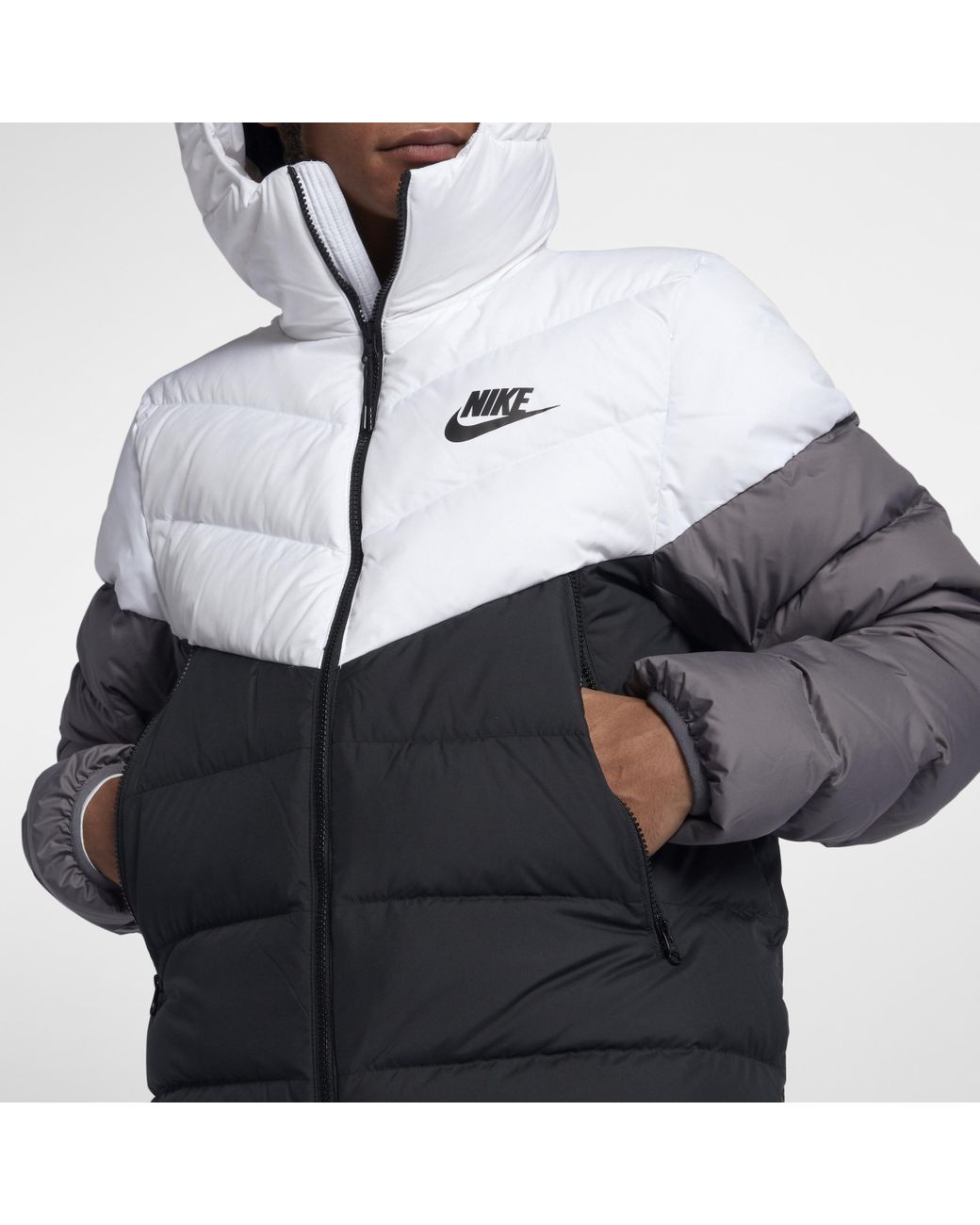 Giacca piumino con cappuccio Sportswear Windrunner Down Fill da Uomo di Nike  in Bianco | Lyst