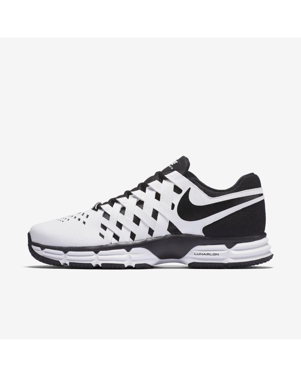 Nike Leather Lunar Fingertrap (extra Wide) Tr Training Shoe in White for  Men | Lyst