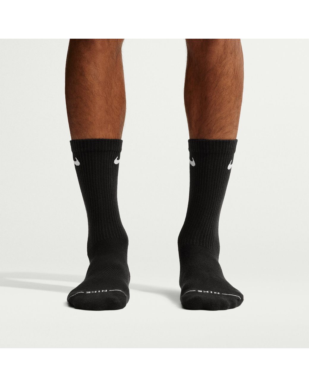 Nike Black Everyday Elevated Crew Socks (3 Pairs)