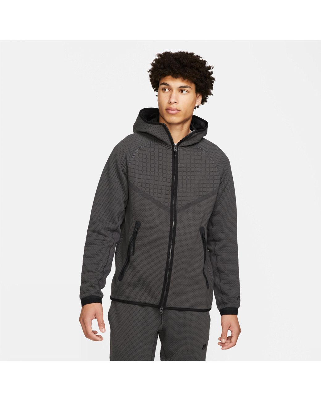 Nike Sportswear Thermafit Adv Tech Pack Engineered Fullzip In Black