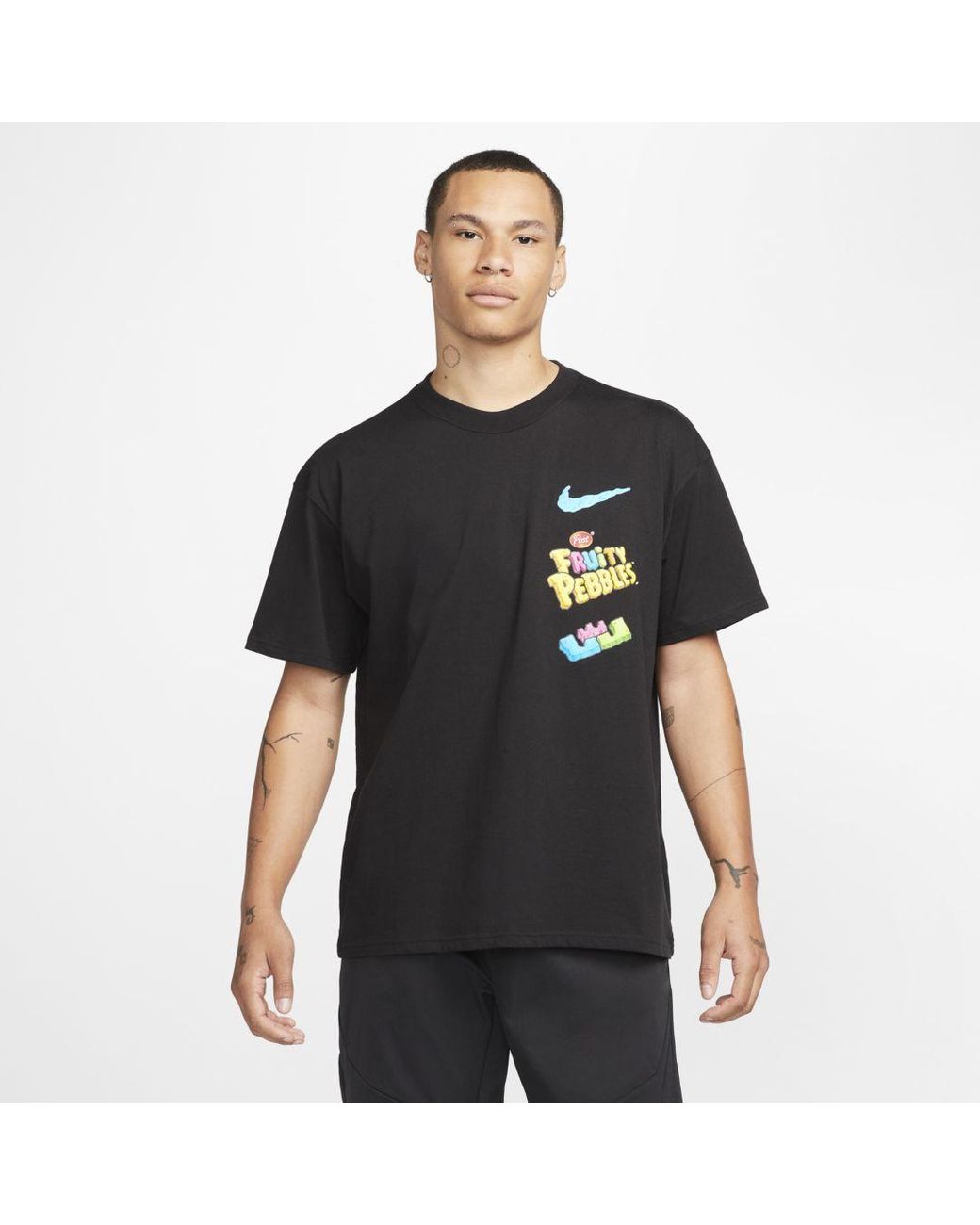 Nike Lebron X Fruity Pebbles Max 90 Short-sleeve T-shirt in Black for ...