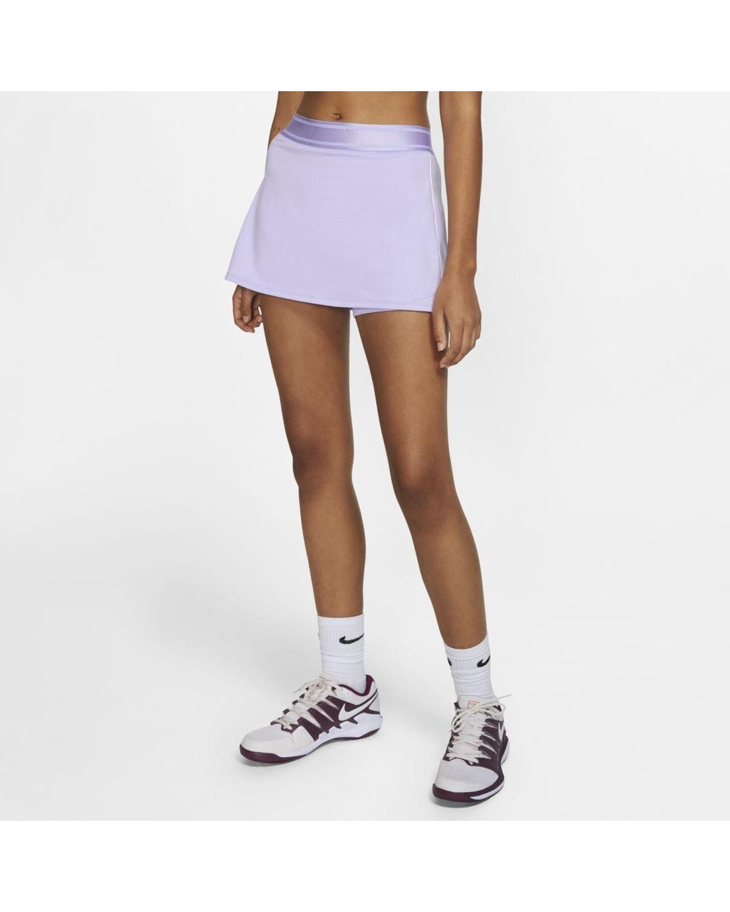 Nike Synthetic Court Dri-fit Tennis Skirt in Purple | Lyst