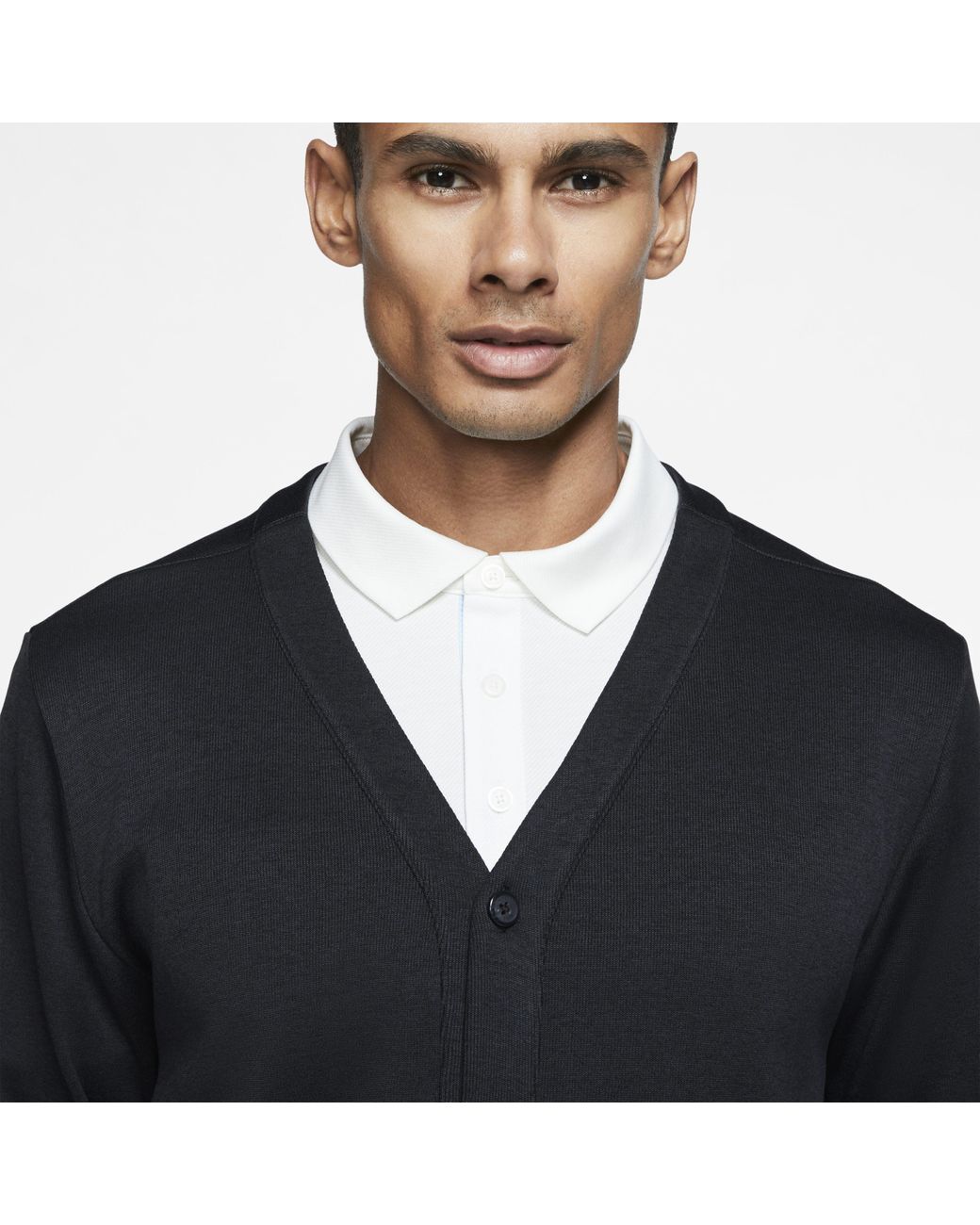Nike Dri fit Player Golf Cardigan in Black for Men Lyst UK