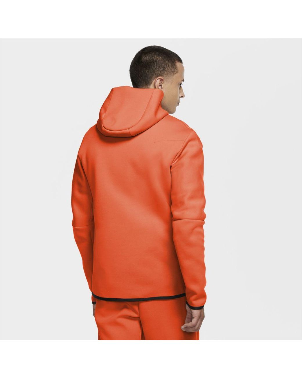 Nike Sportswear Tech Fleece Full-zip Hoodie (electro Orange) for