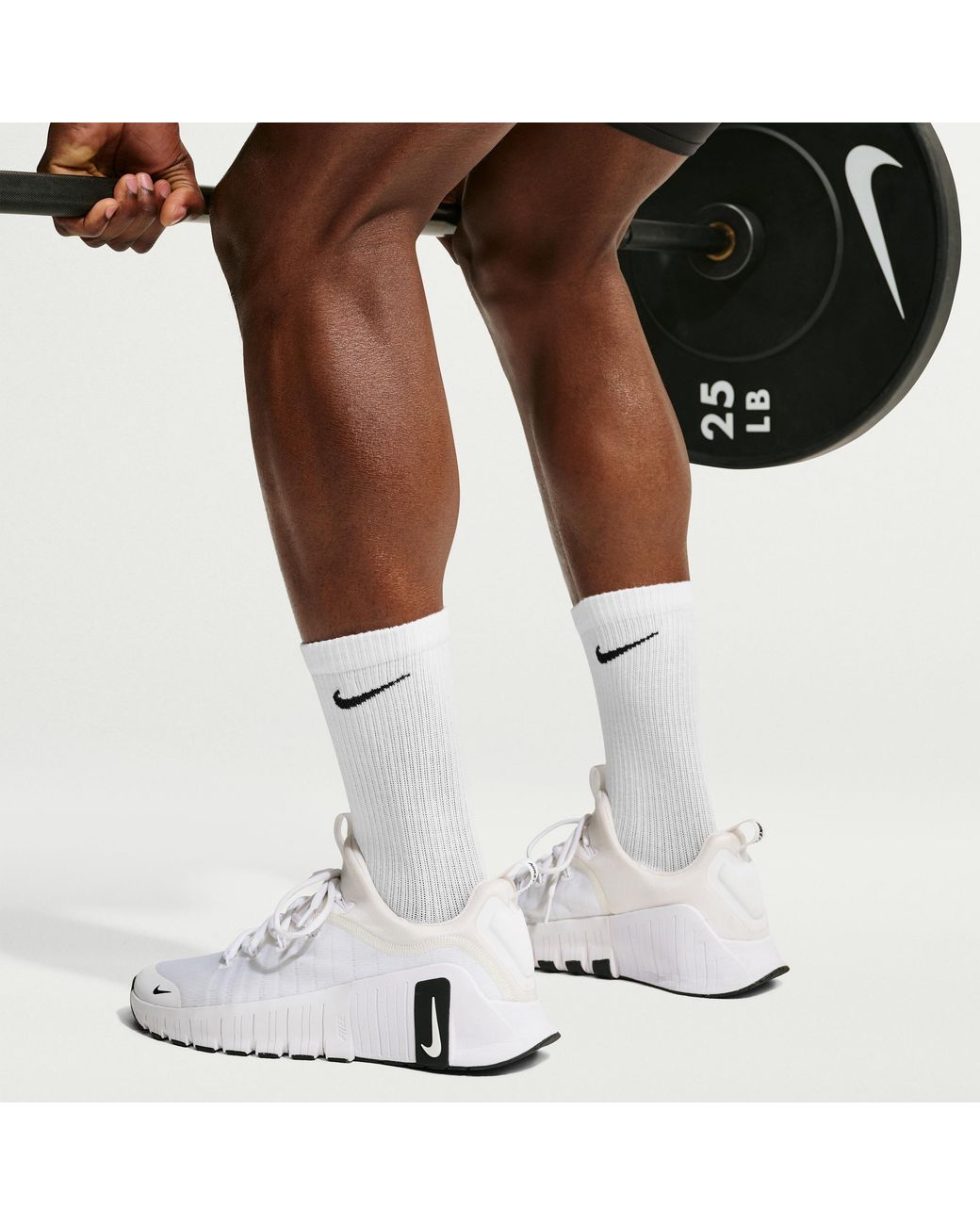 Nike White Everyday Elevated Crew Socks (6 Pairs)