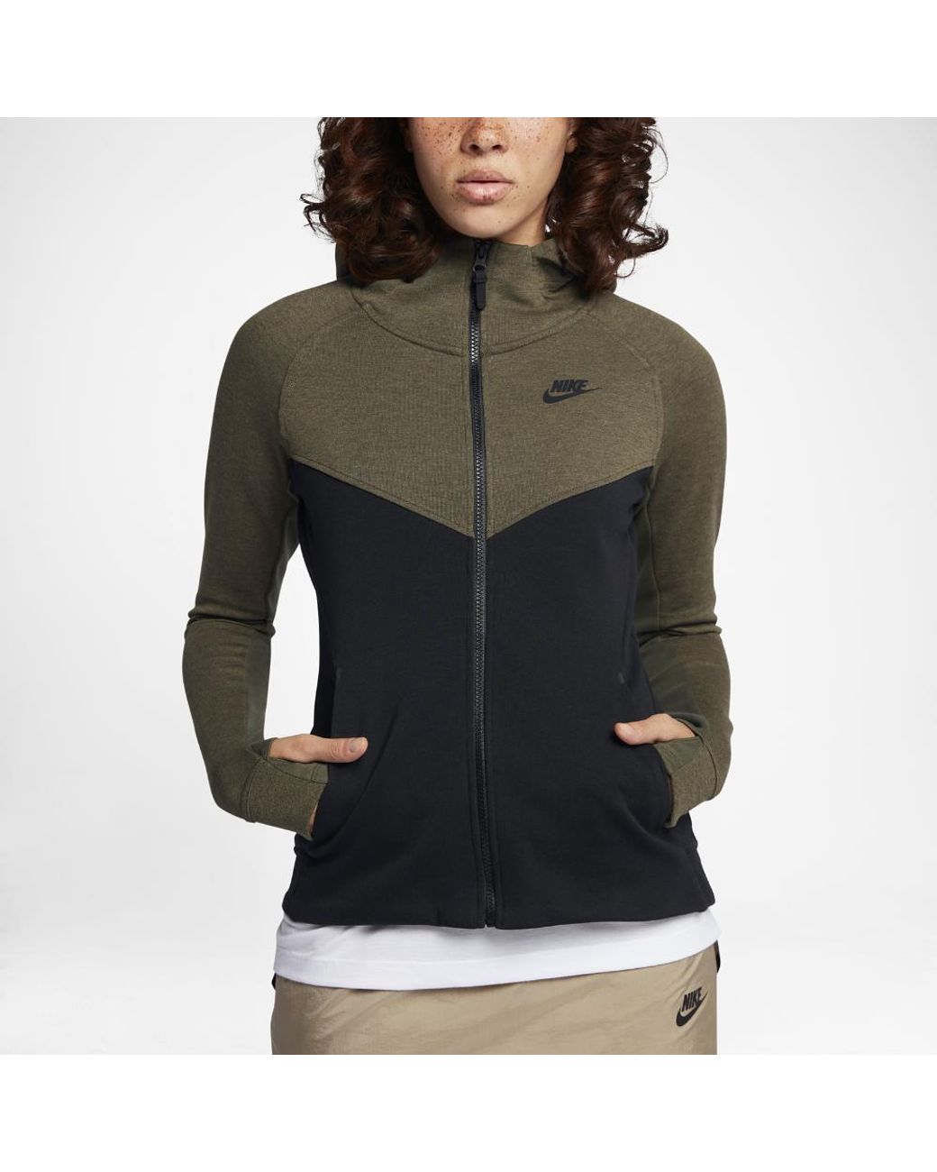 Nike Sportswear Tech Women's Hoodie in Black | Lyst