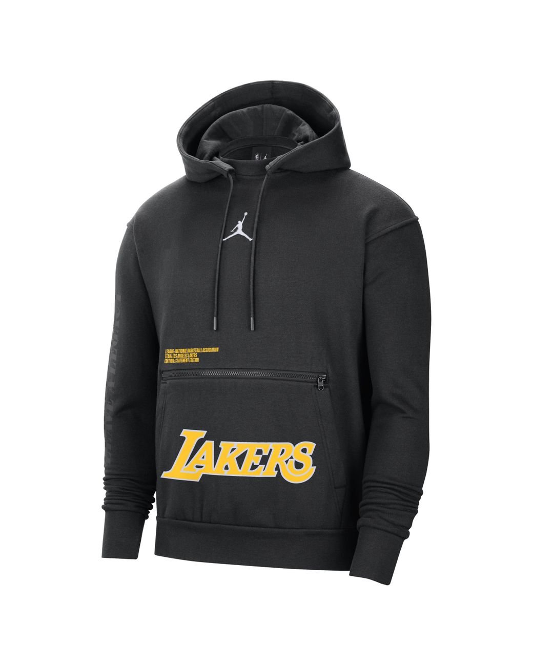 NIKE NBA LOS ANGELES LAKERS FLEECE COURTSIDE STATEMENT HOODIE