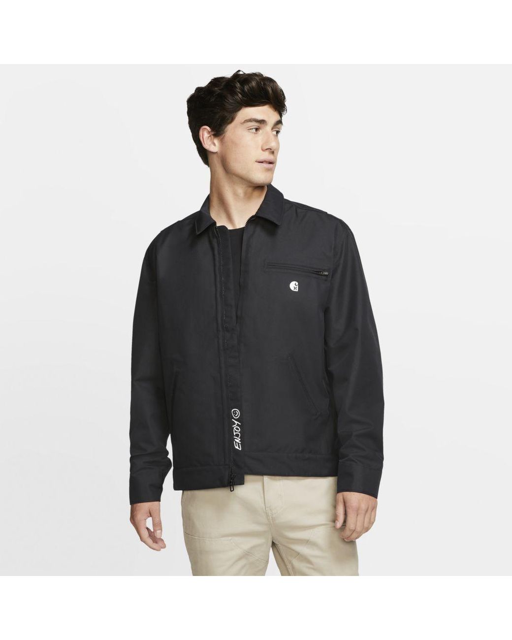 Nike Hurley X Carhartt Detroit Jacket in Black for Men | Lyst