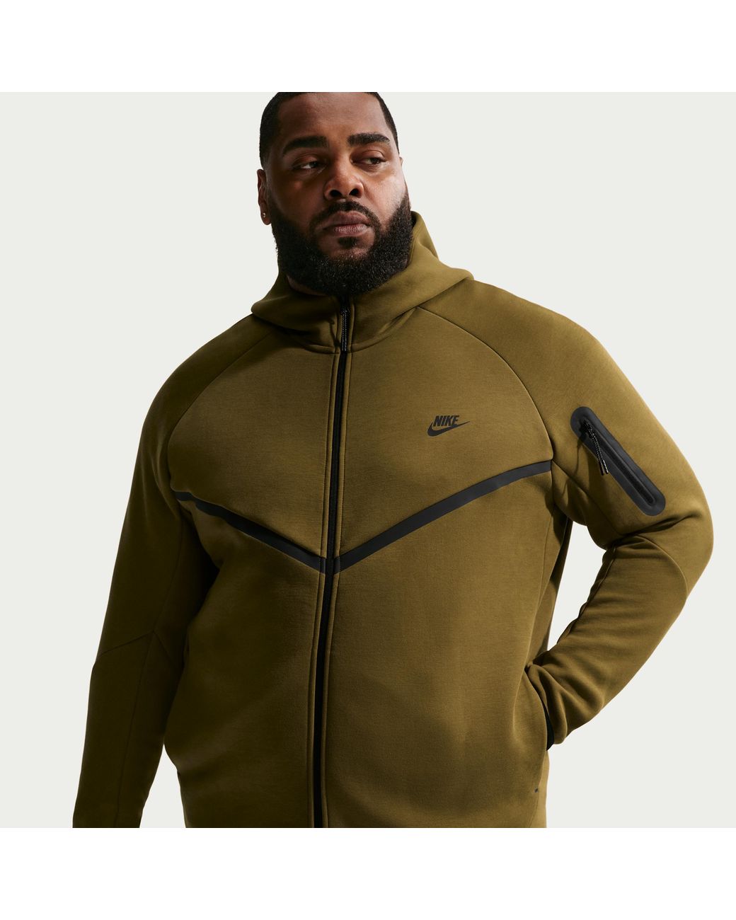 Nike White Tech Fleece Windrunner Full-Zip Jacket for men