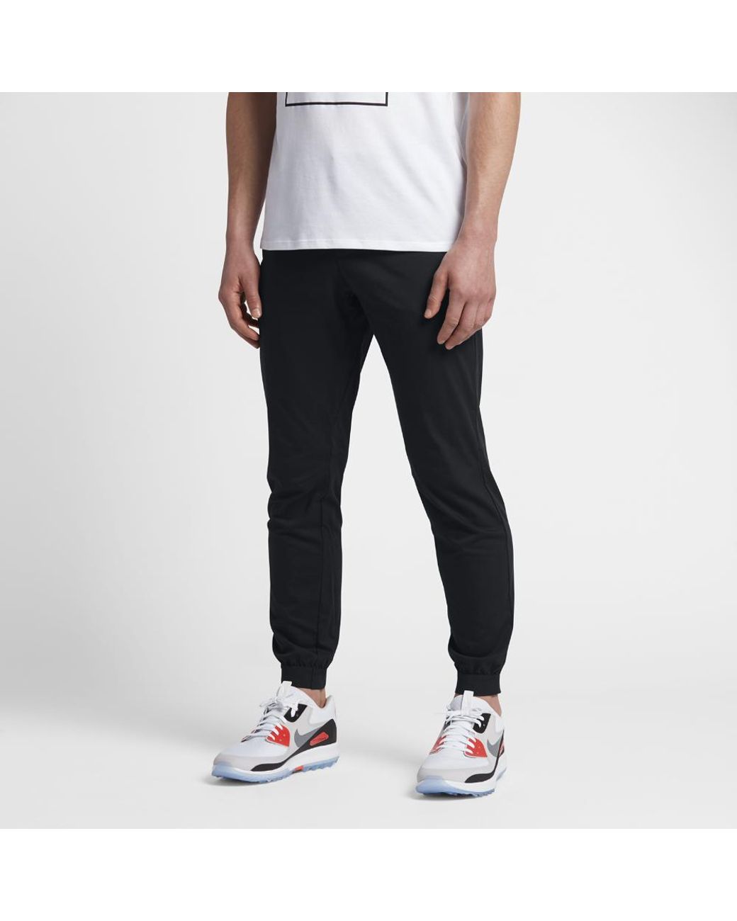 Nike Cotton Flex Jogger Men's Golf Pants in Black/White (Black) for Men |  Lyst