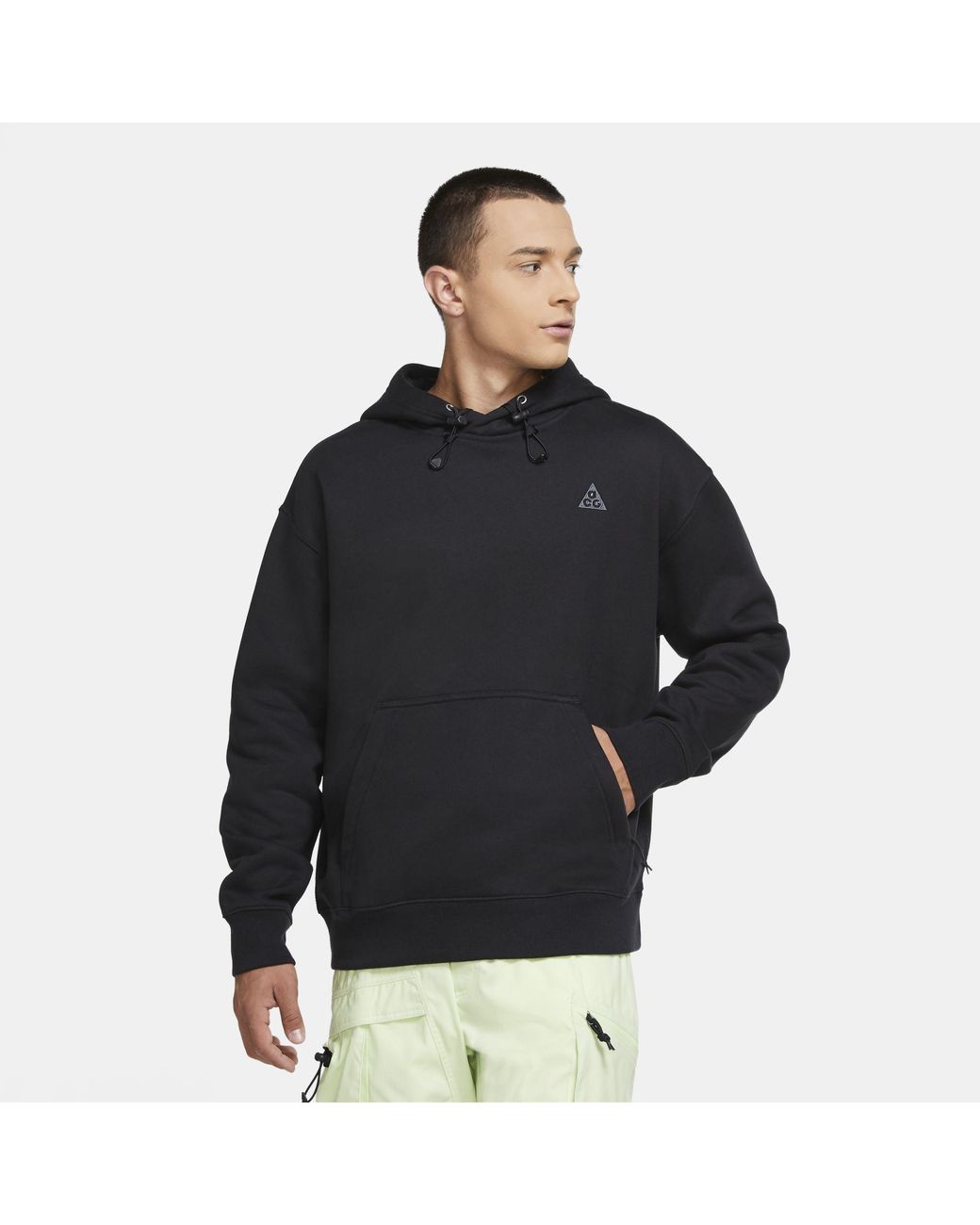 Nike Acg Pullover Fleece Hoodie in Black for Men | Lyst Australia