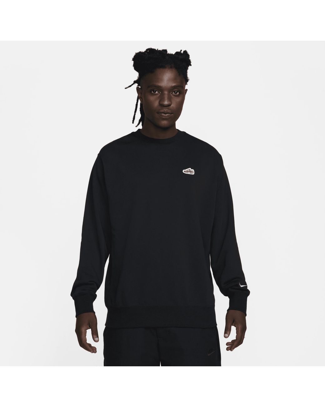 nike french terry crew sweatshirt