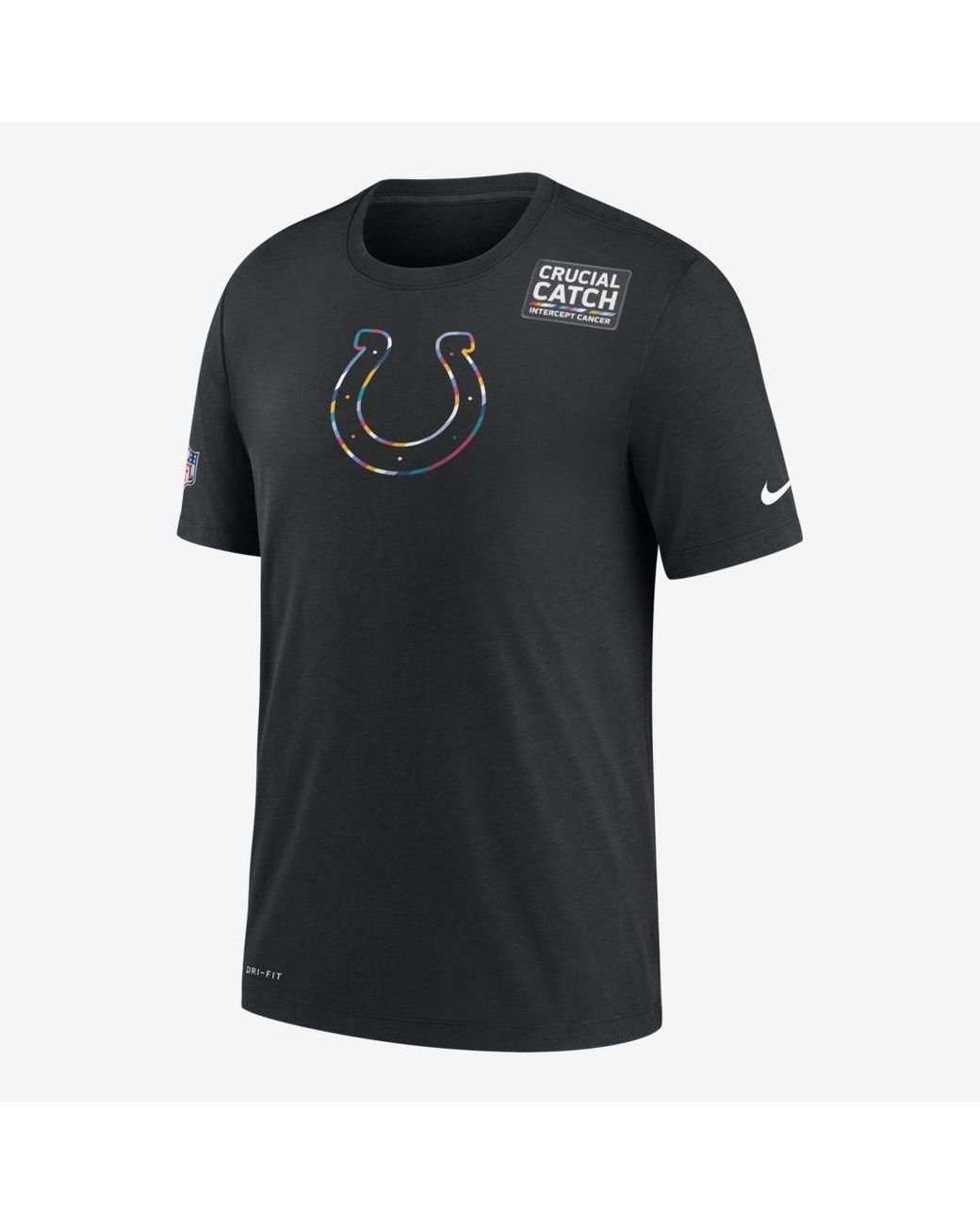 Nike Crucial Catch (nfl Colts) T-shirt (black) for Men - Lyst