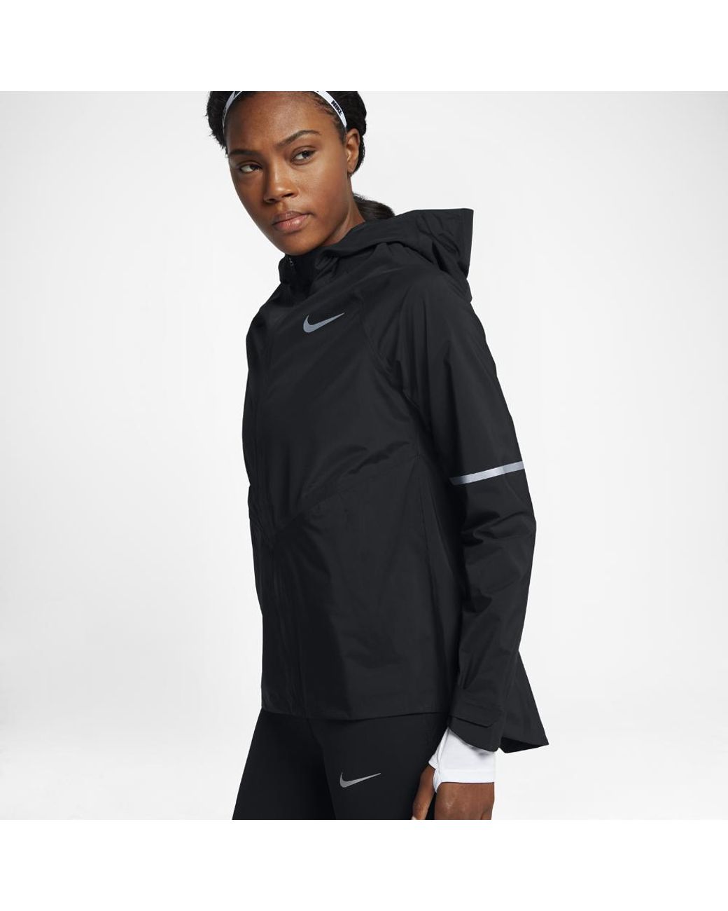 Nike Zonal Aeroshield Women s Running Jacket in Black Lyst