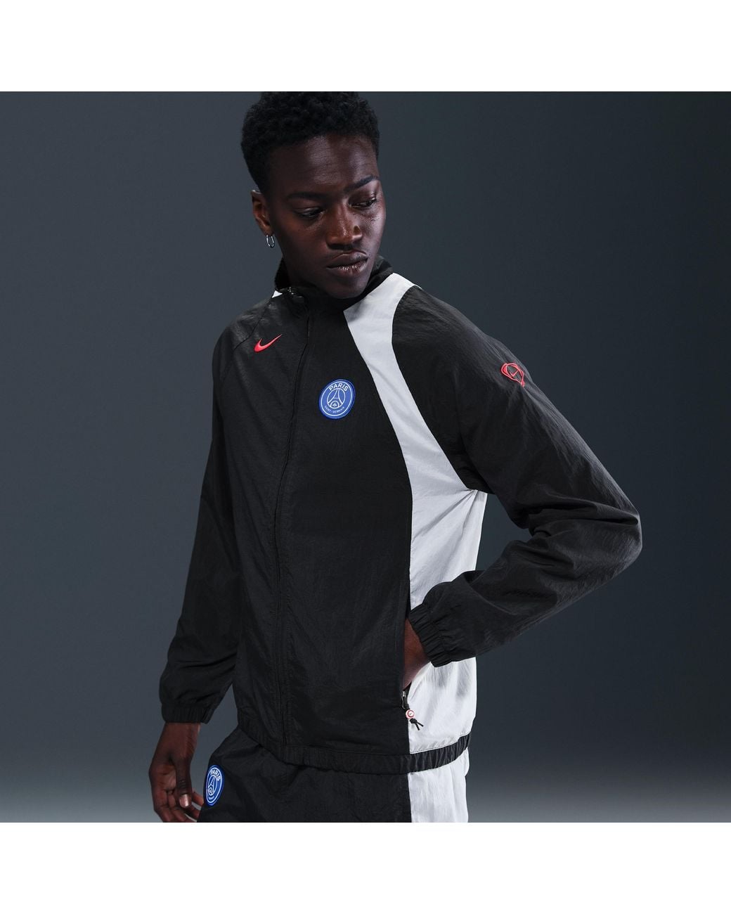 Nike Paris Saint-Germain Soccer Total 90 Soccer Track Jacket in