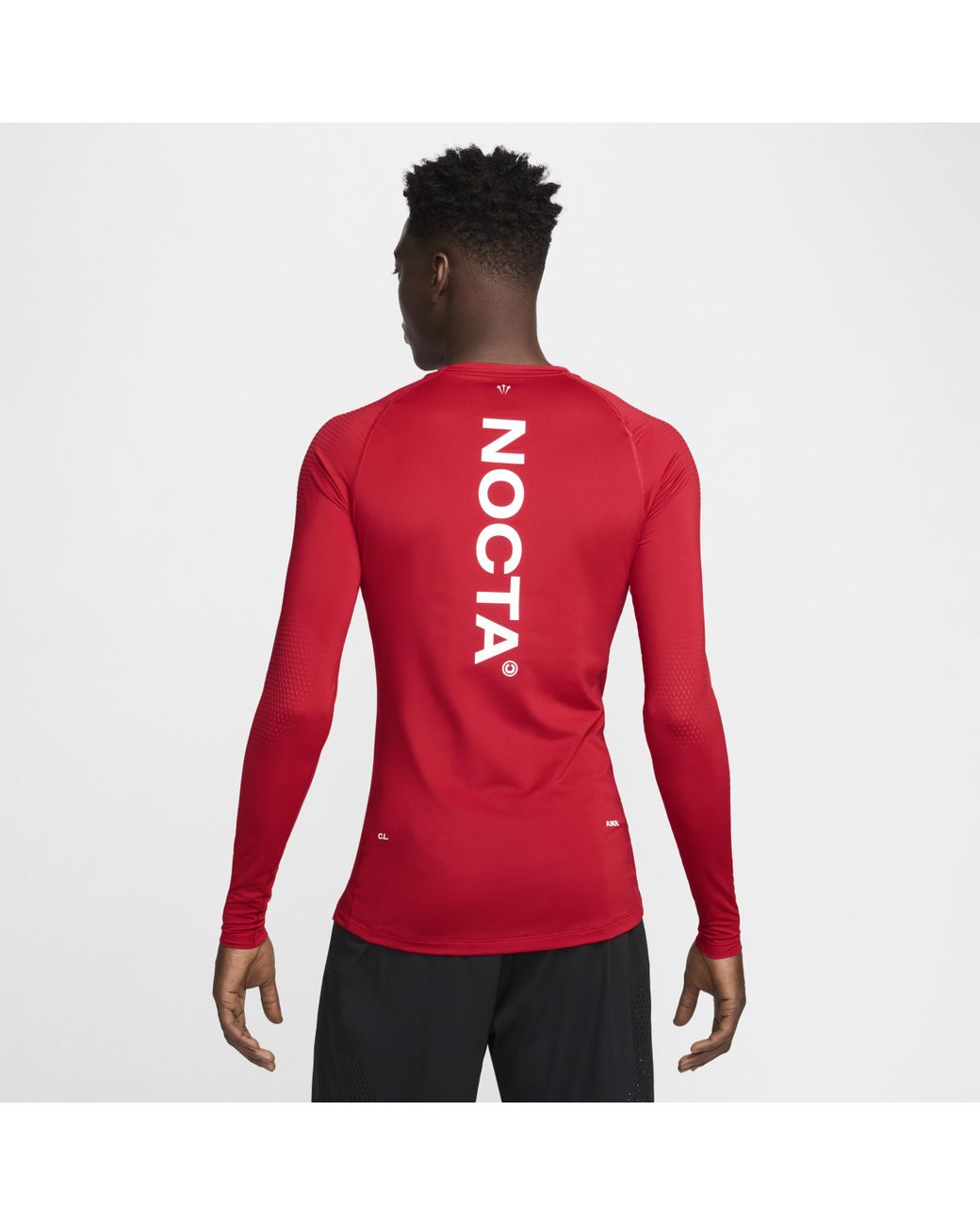 Nike Nocta Long-sleeve Base Layer Basketball Top in Red for