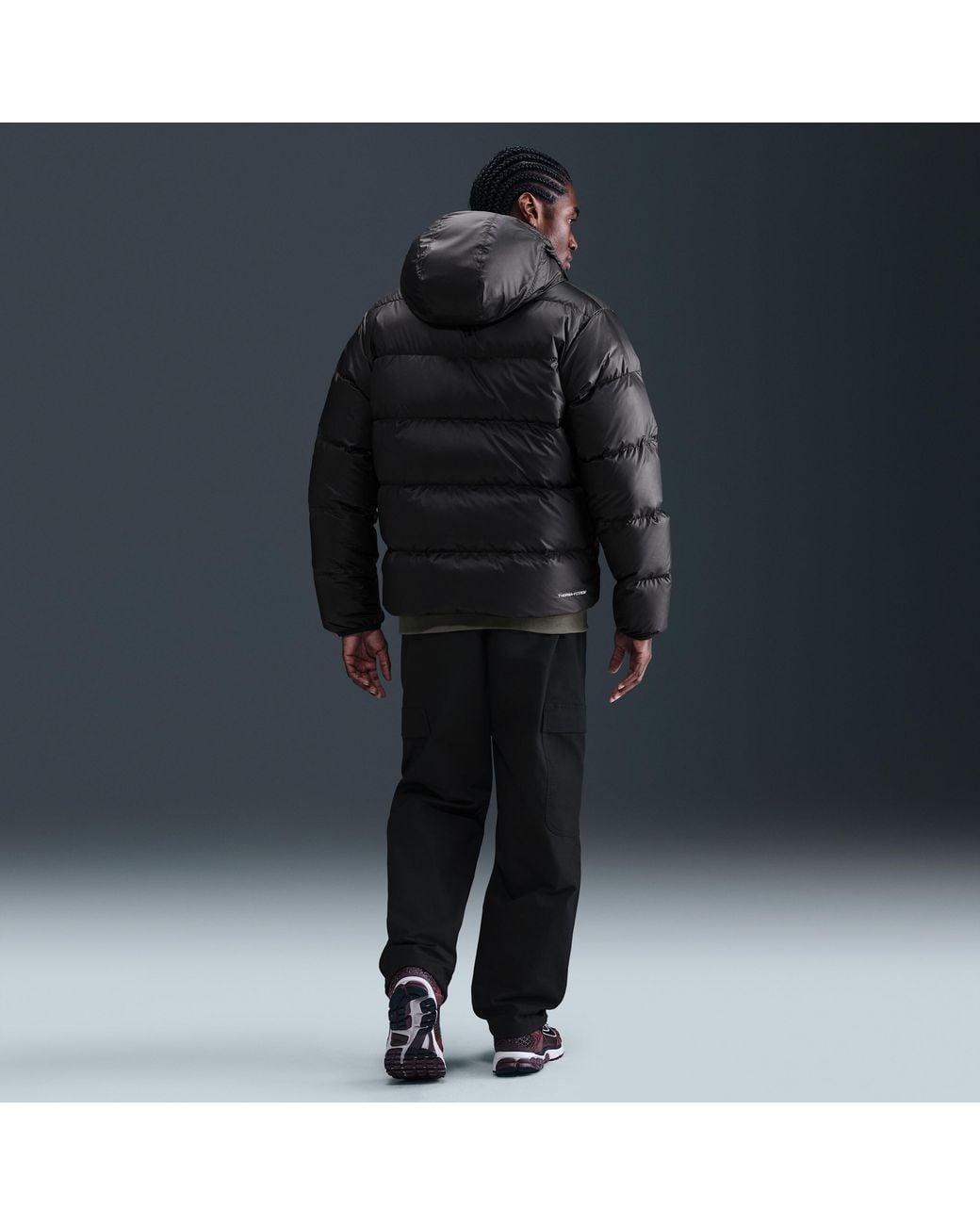 Nike Black Windrunner Down Jacket for men