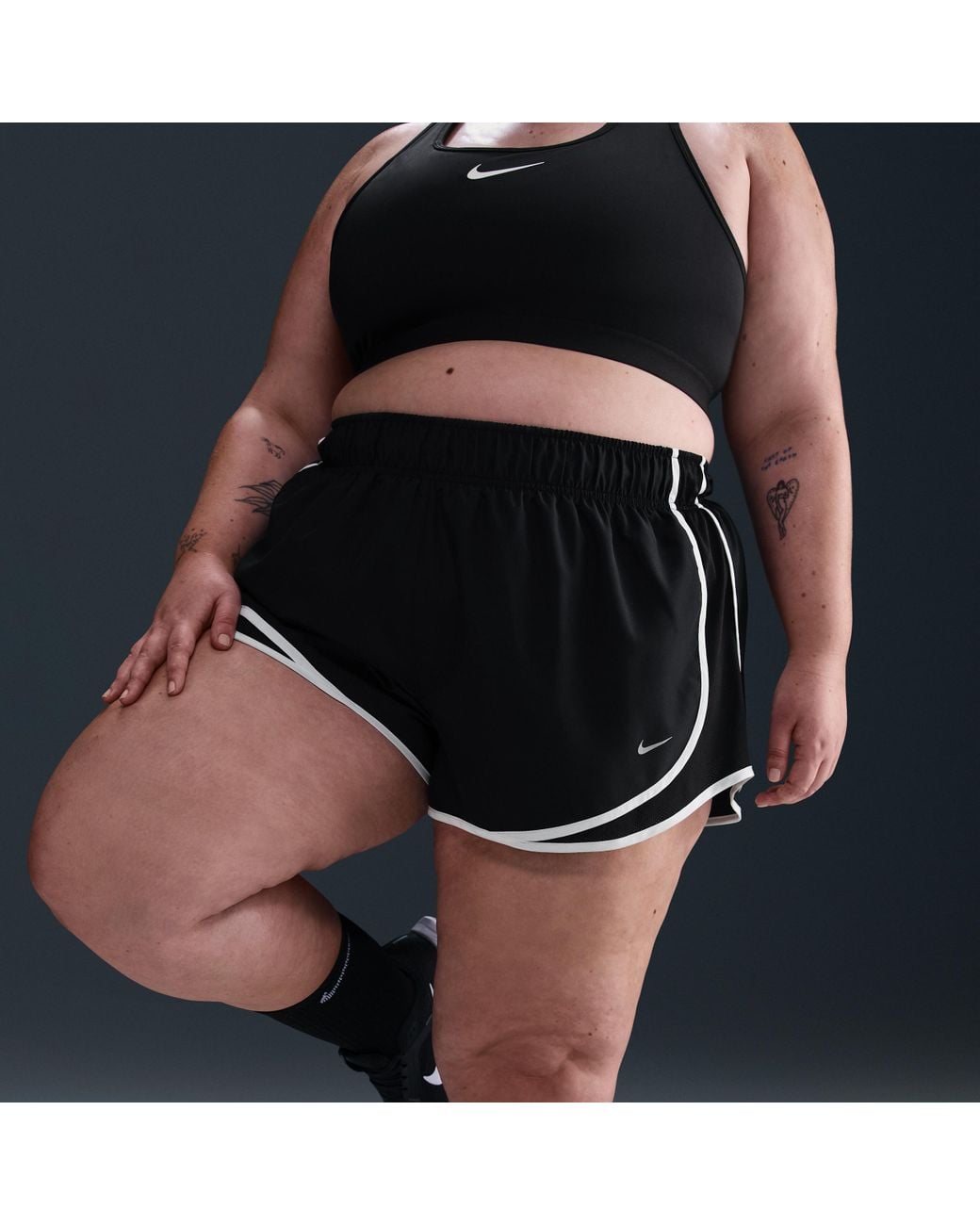 plus size workout shorts nike