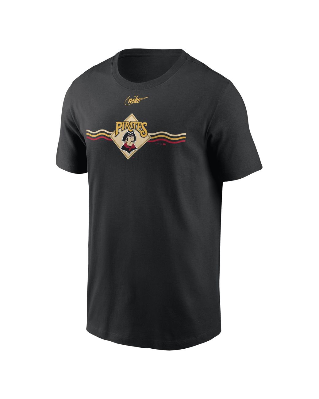 Nike Men's Black Pittsburgh Pirates Authentic Collection Logo Performance  Long Sleeve T-shirt