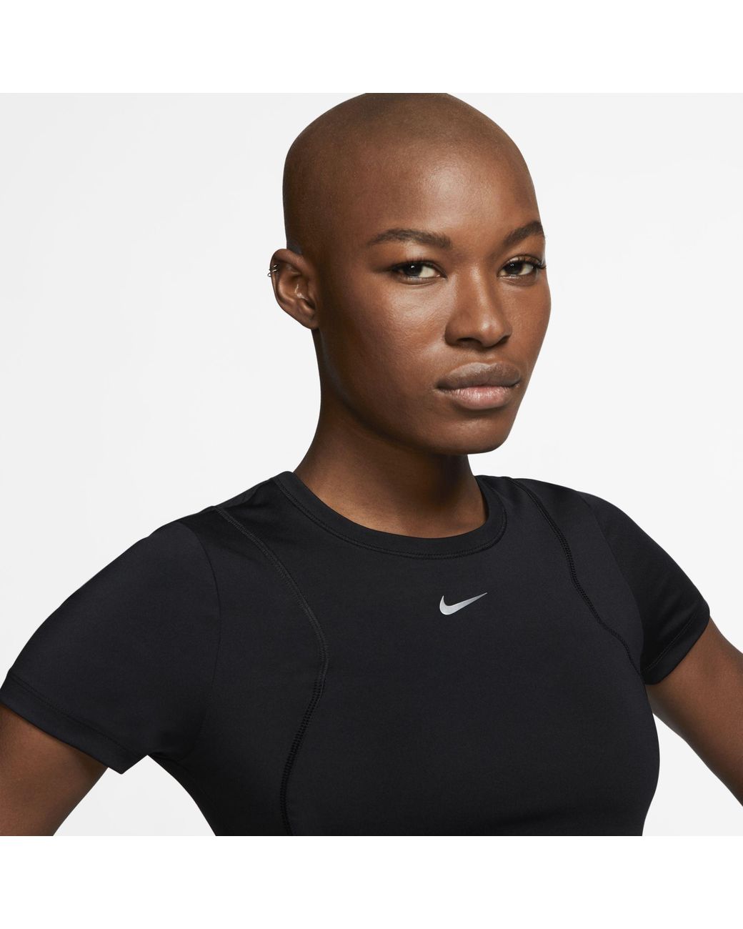 Nike Synthetic Pro Aeroadapt Women's Crop Top (black) - Clearance Sale |  Lyst Australia