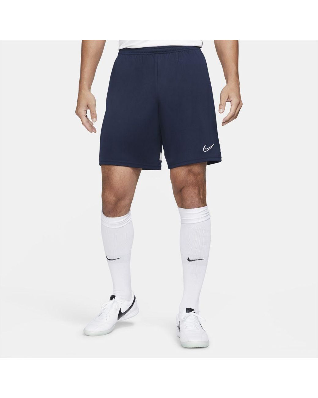 Nike Synthetic Dri-fit Academy Knit Soccer Shorts in White for Men - Lyst