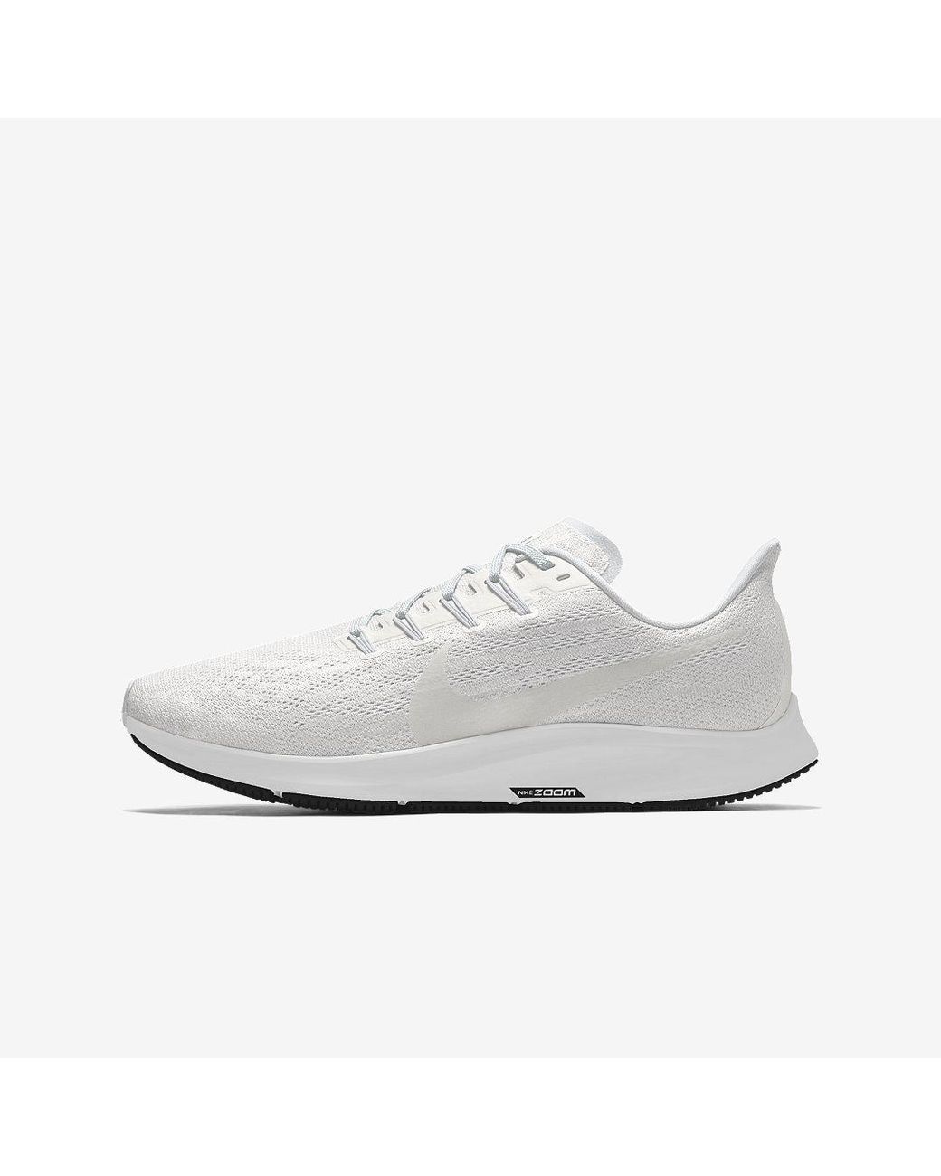 Nike Air Zoom Pegasus 36 By You Custom Running Shoe in White for Men | Lyst