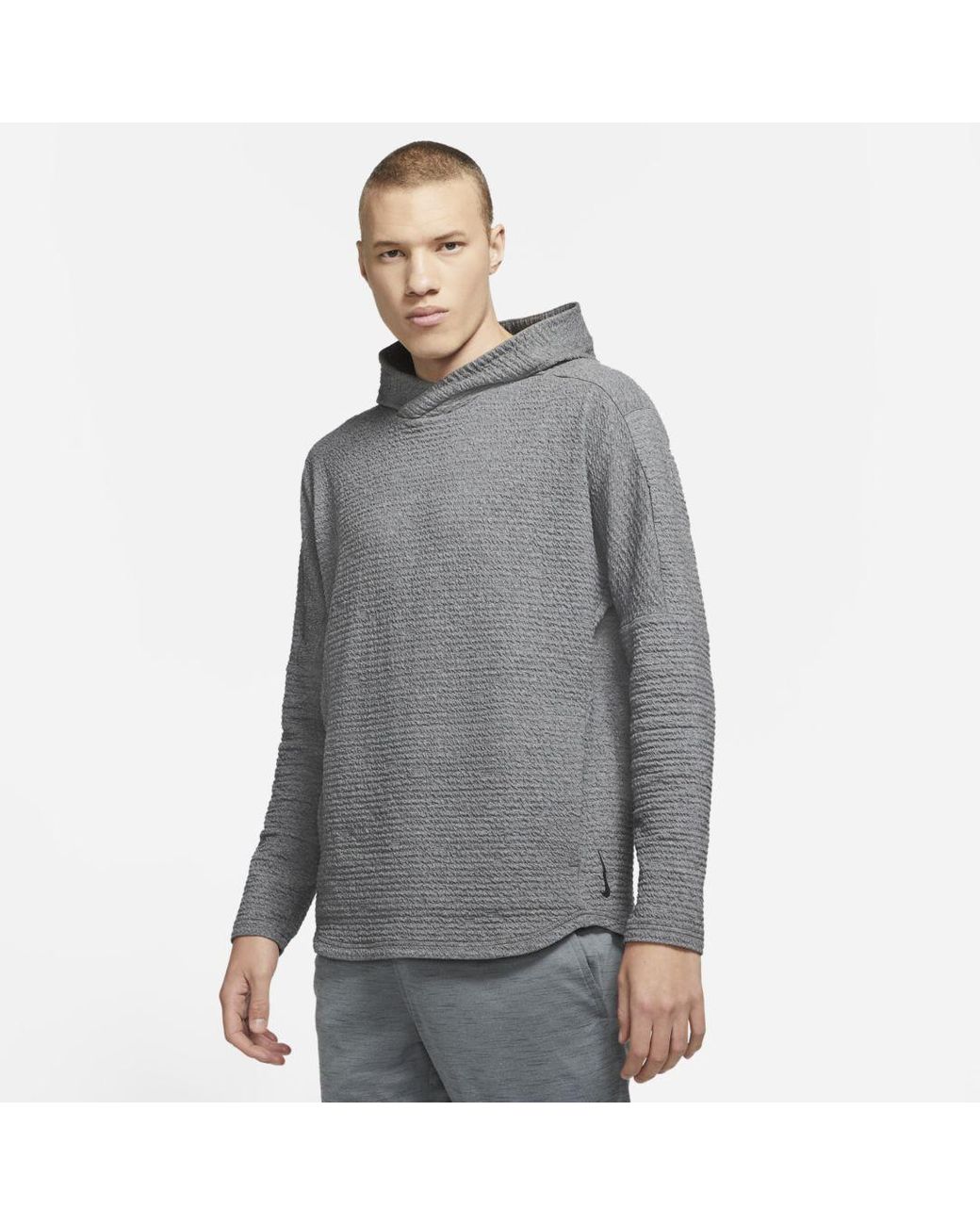 Nike Yoga Nomad Pullover Hoodie in Gray for Men | Lyst