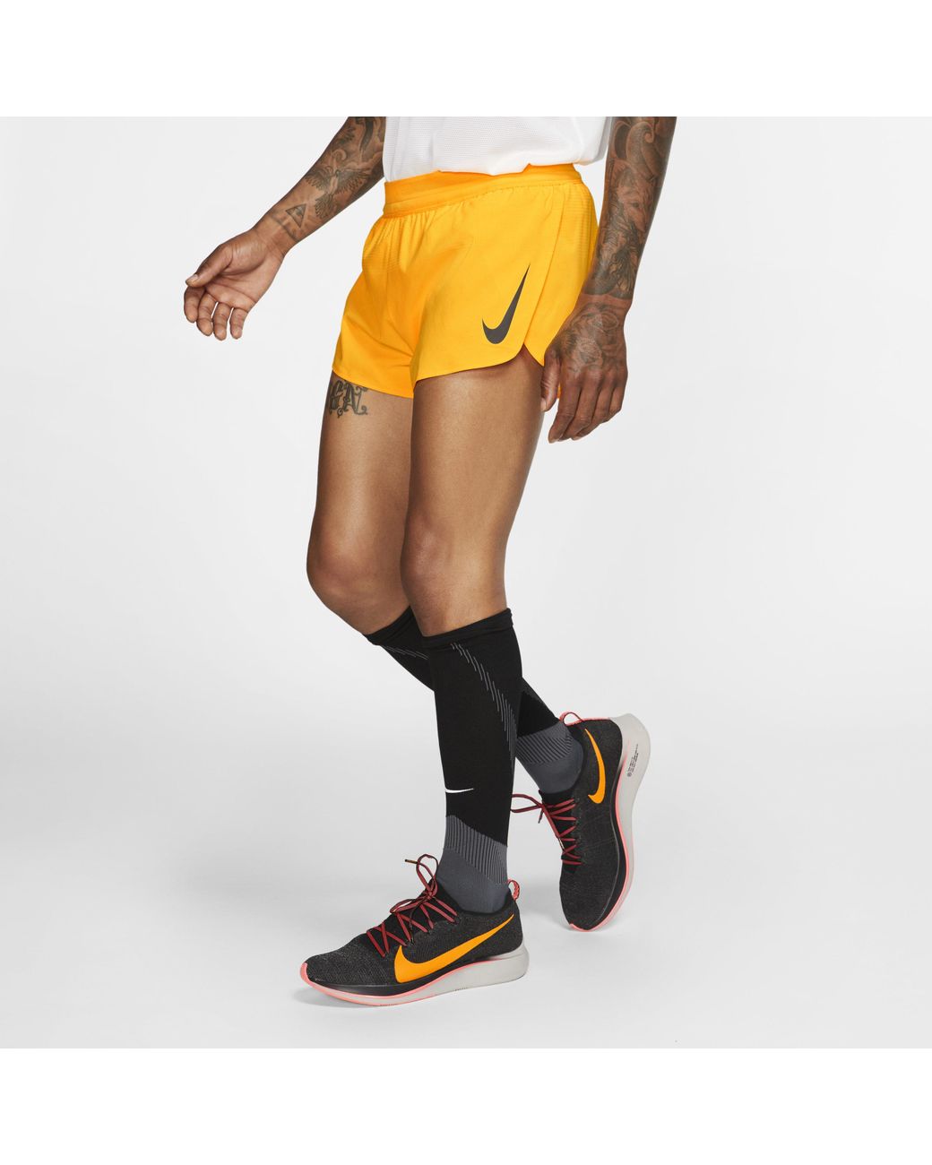 Nike Aeroswift (london) 5cm (approx.) Running Shorts in Orange for Men |  Lyst UK