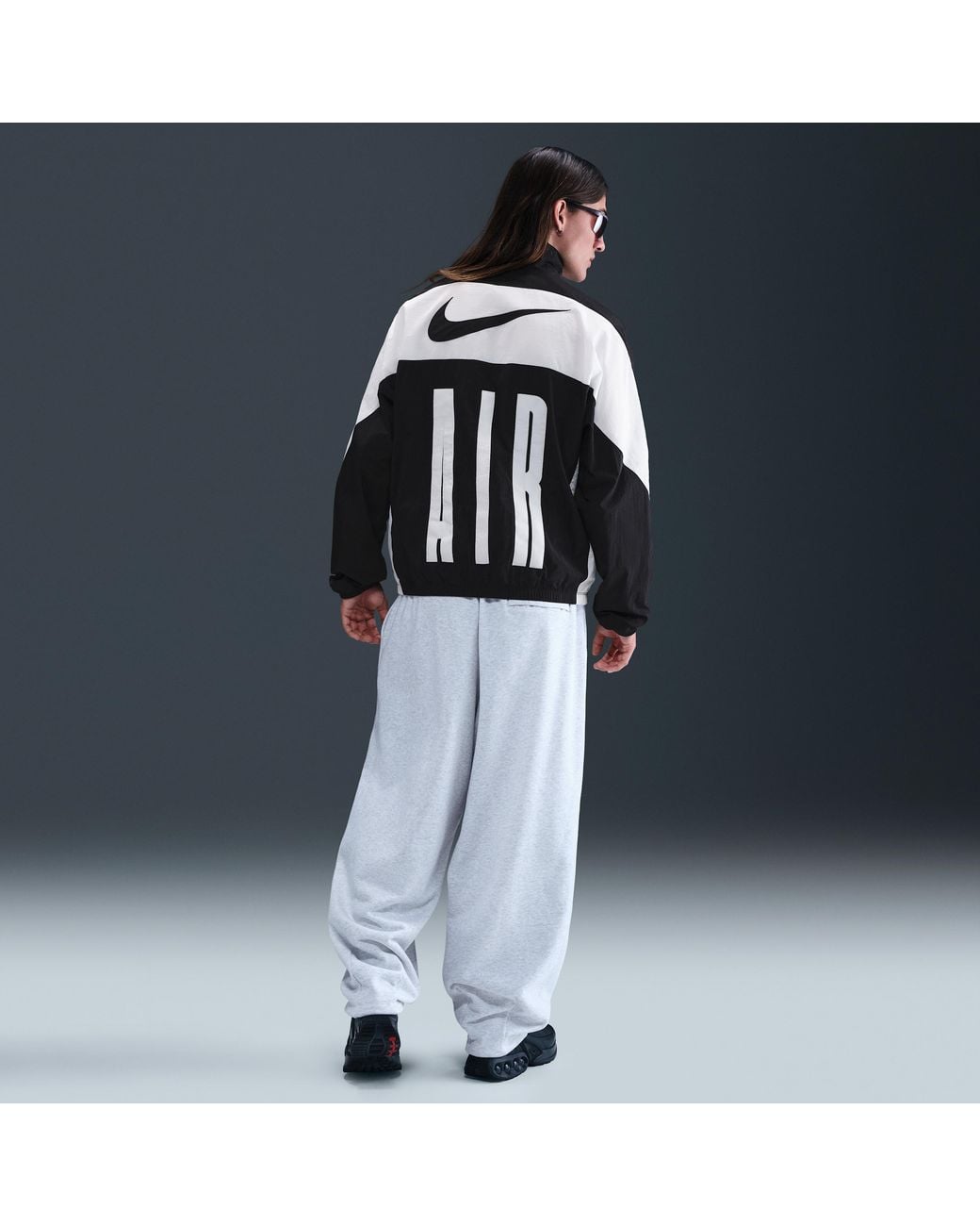 nike air tracksuit blue and white