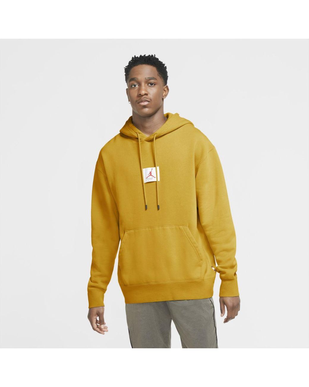 Nike Jordan Flight Men's Fleece Pullover Hoodie (dark Sulfur) - Clearance  Sale in Yellow for Men | Lyst