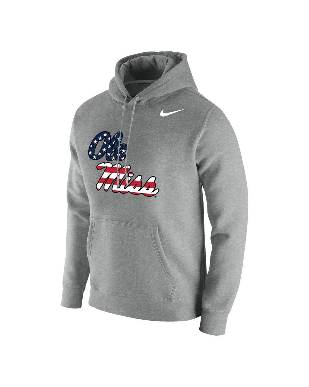Nike College (ole Miss) Hoodie in Gray for Men | Lyst