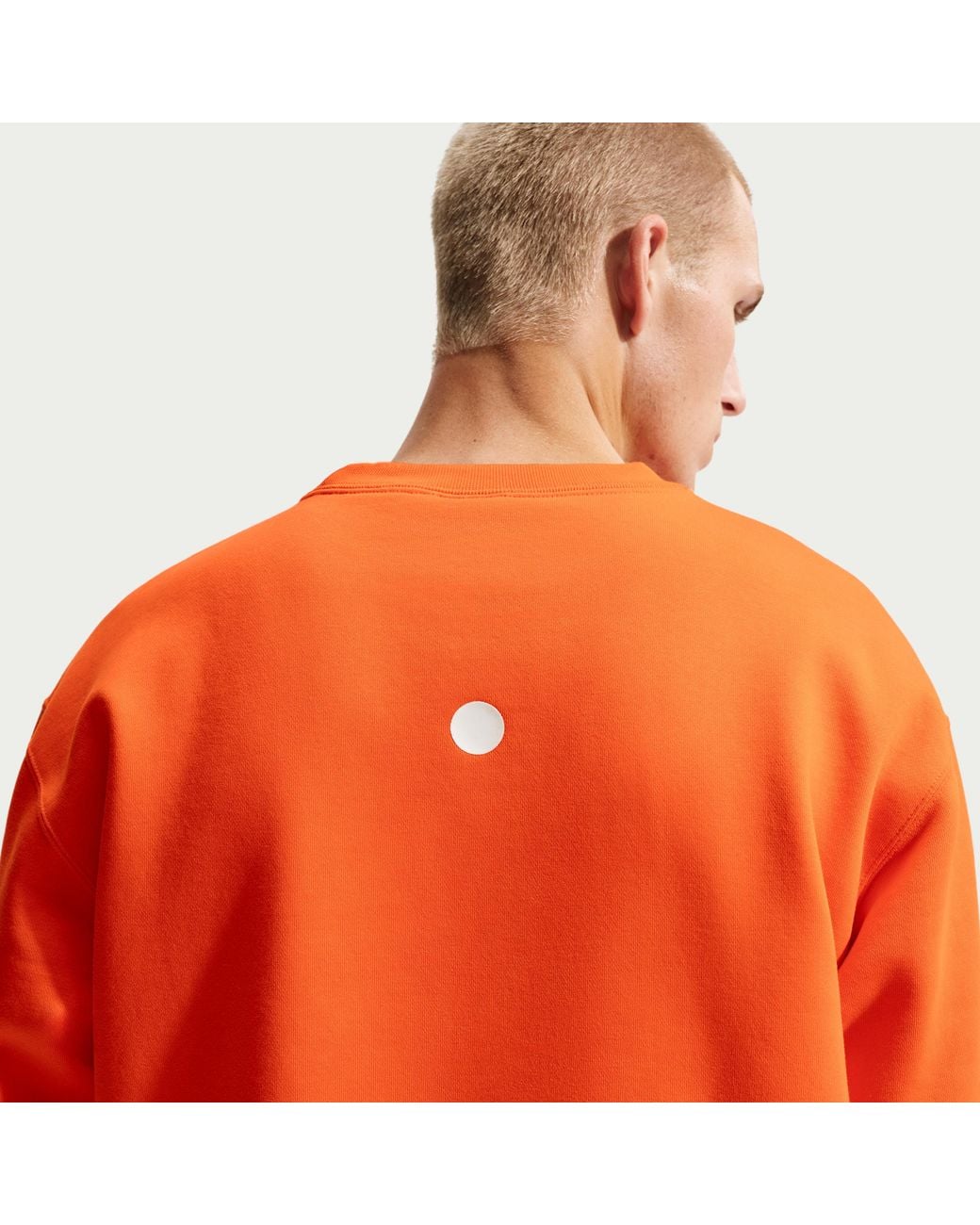 nike foundation crew sweatshirt orange