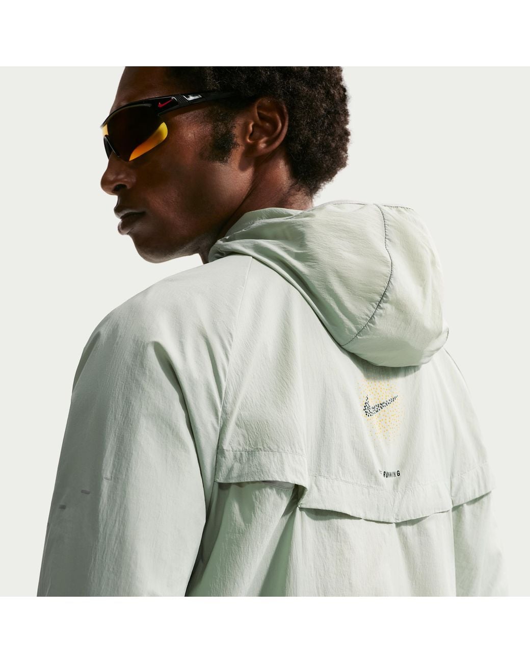 Nike Green Stride Repel Uv Protection Running Jacket for men
