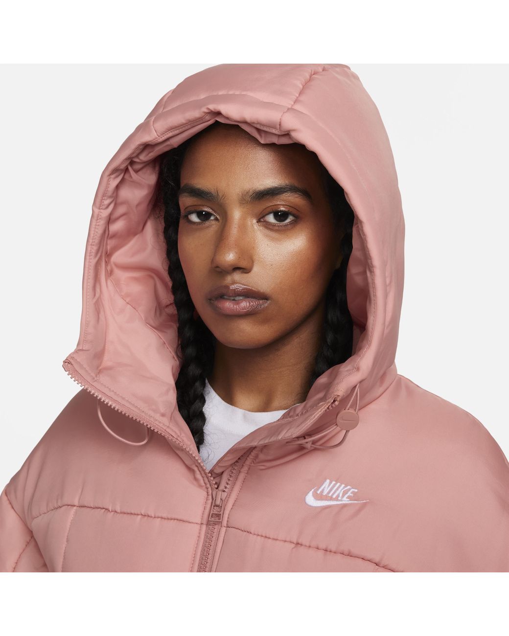 Nike jacket women pink cheap