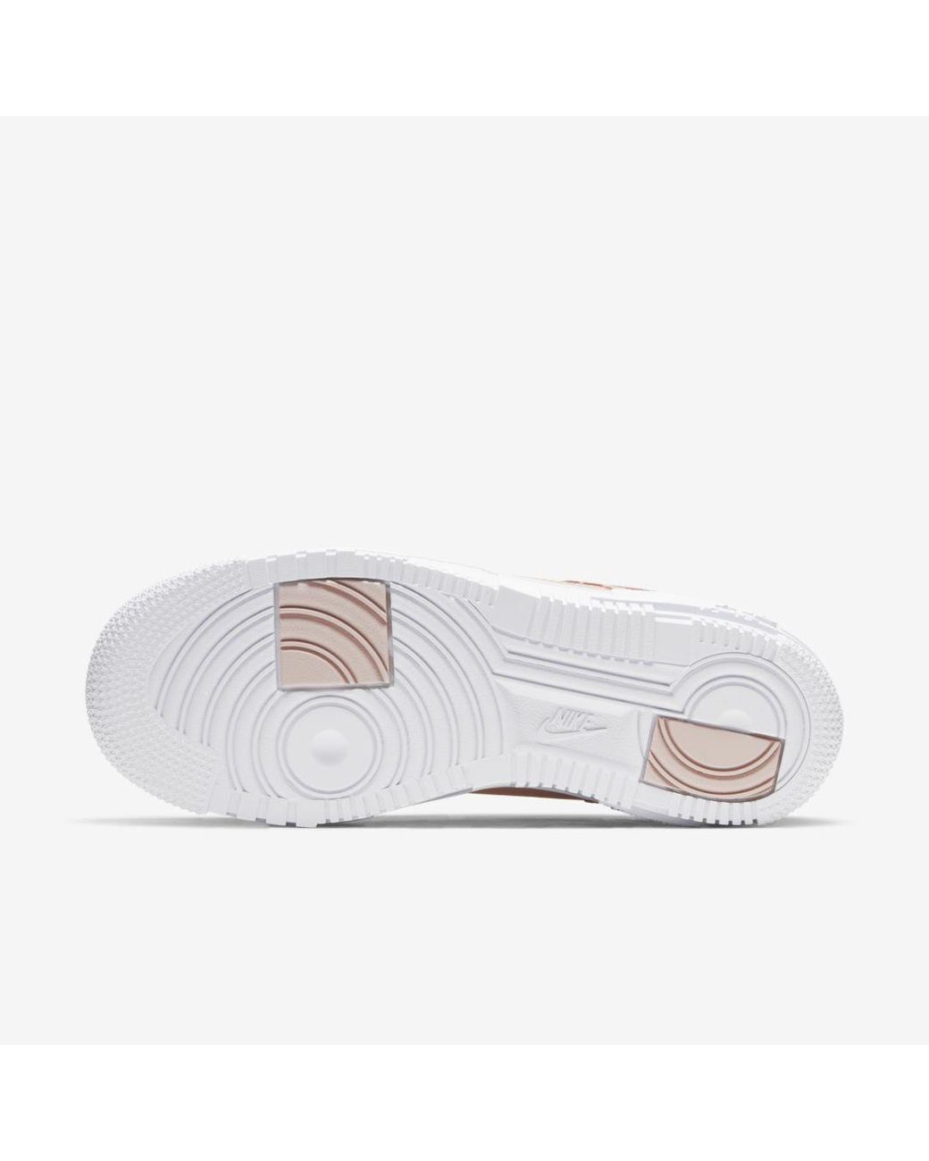 beige and white air force ones