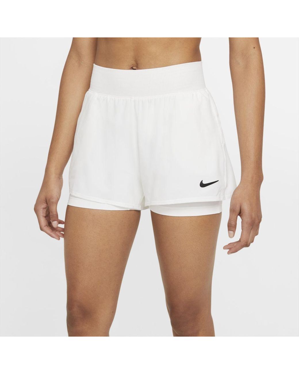 Nike Synthetic Court Dri Fit Victory Tennis Shorts In White Black White Lyst Nike Synthetic Court Dri Fit Victory Tennis Shorts In White Black White Lyst