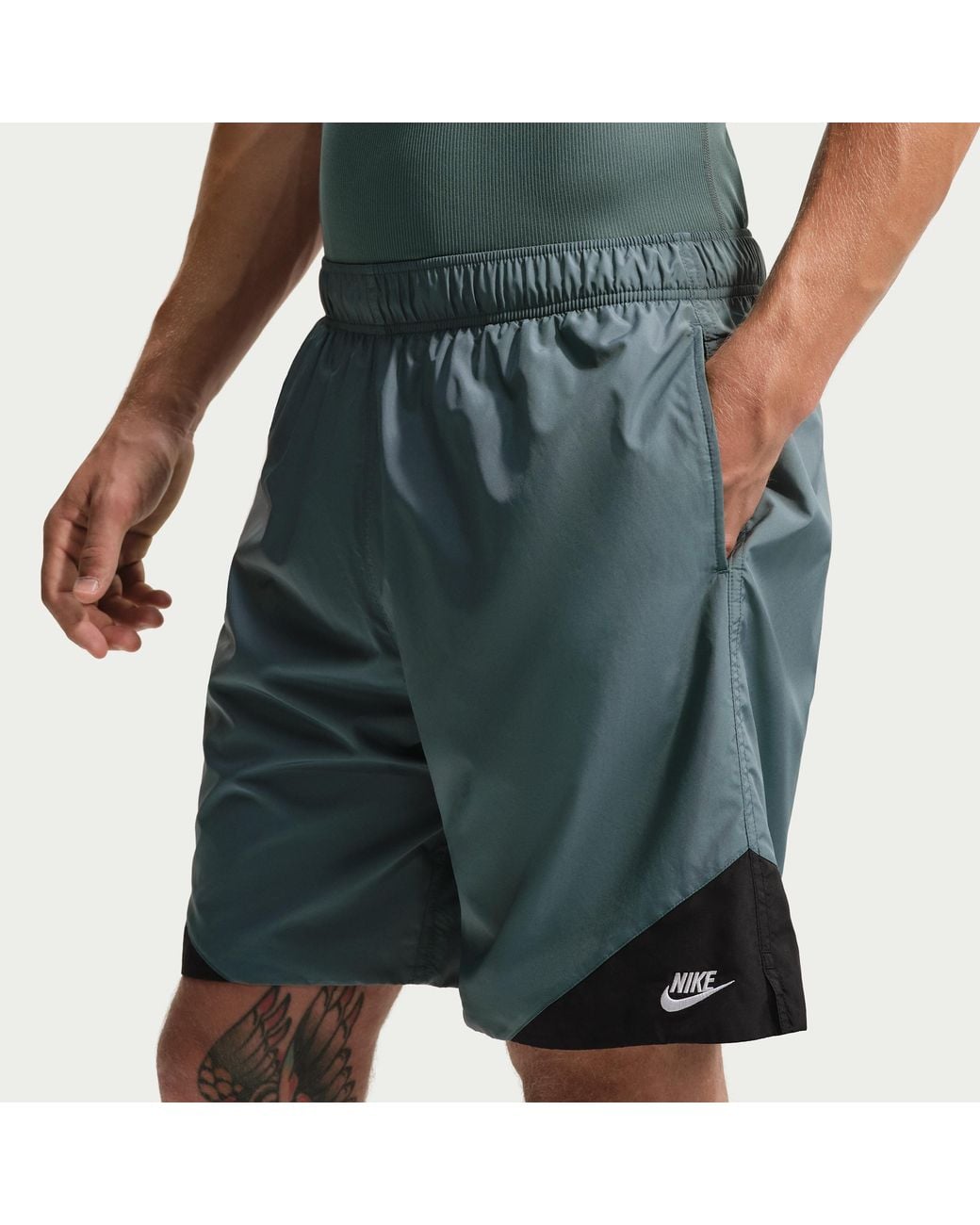 Nike Gray Windrunner Shorts for men