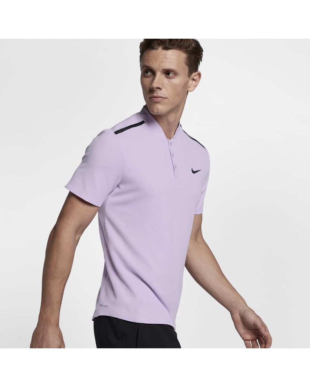 Alaska rietje Tenslotte Nike Court Roger Federer Advantage Men's Tennis Polo Shirt in Purple for  Men | Lyst