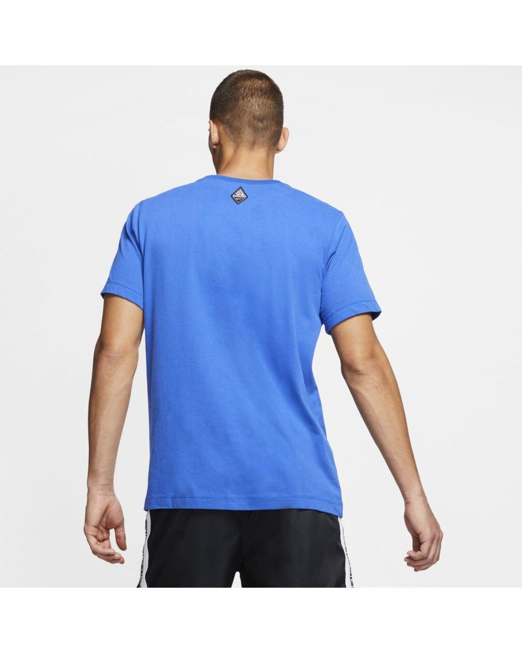 Nike Dri Fit Black Yellow Orange Swoosh Giannis Greek Freak T-Shirt Size  Small