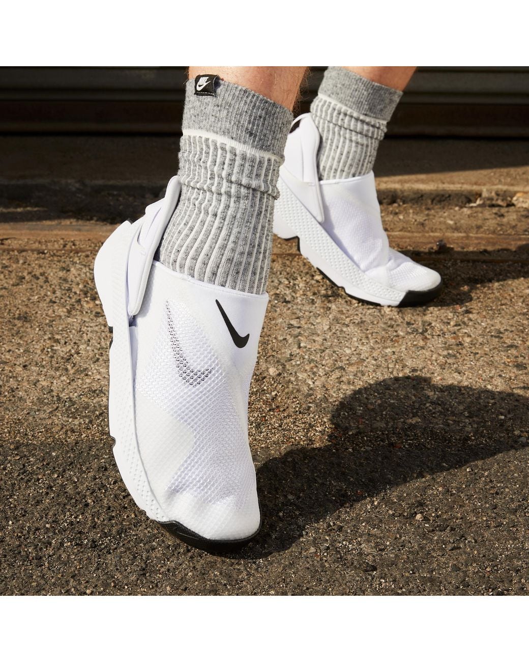 Nike White Go Flyease Easy On/Off Shoes