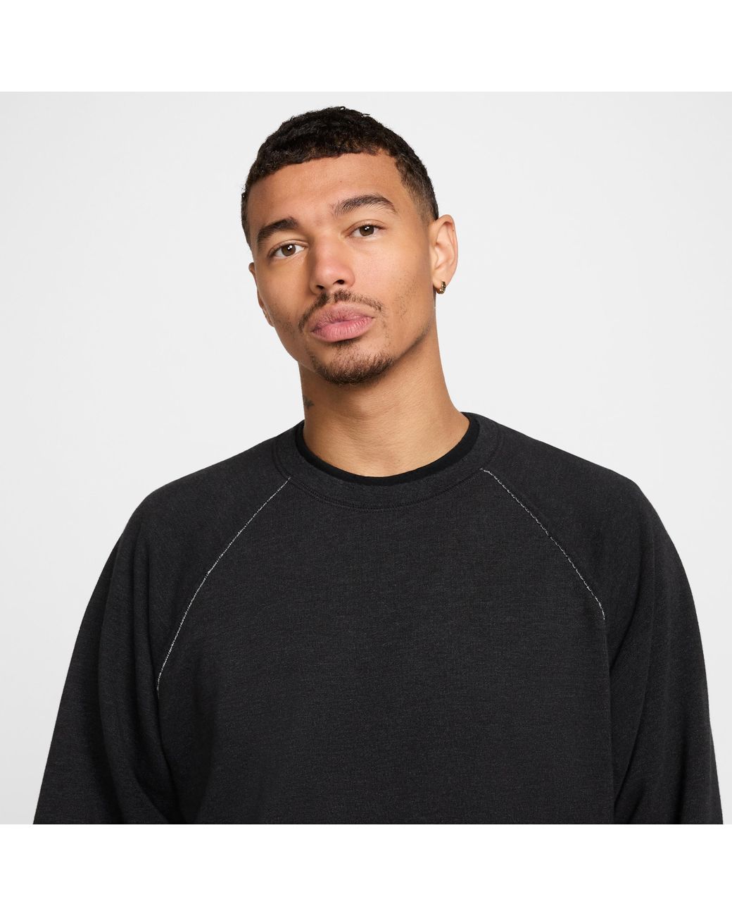 ★★Nike★★ Heritage Dry Fit Fleece Fitness Top M Black Hea Nike Heritage Dri-Fit Fleece Fitness Top in Black for Men