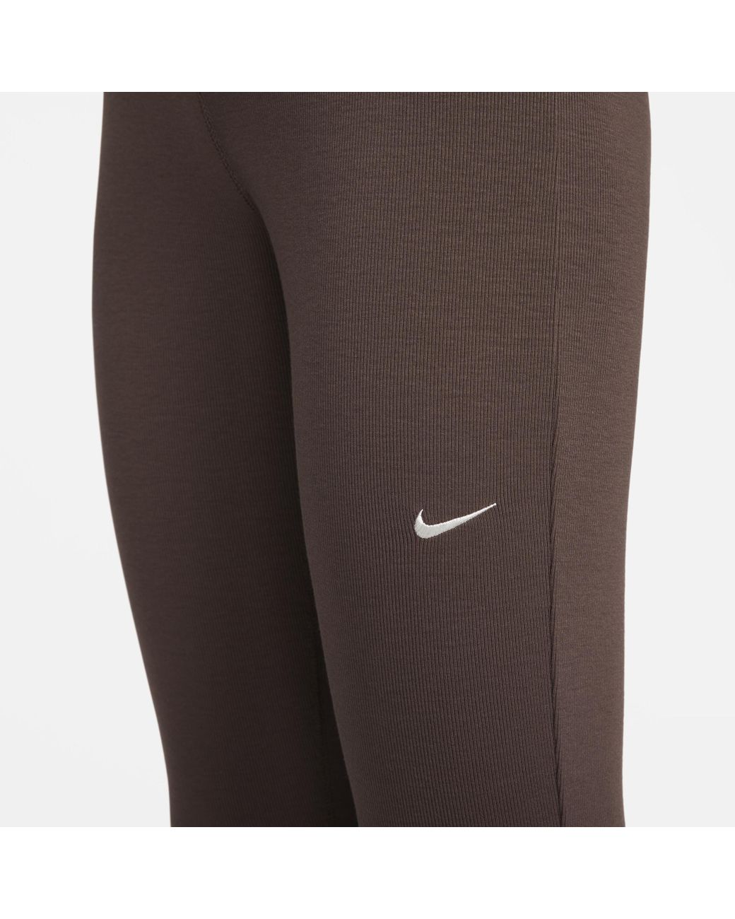 Nike Sportswear Chill Knit Tight Mini-Rib Flared Leggings 'Black