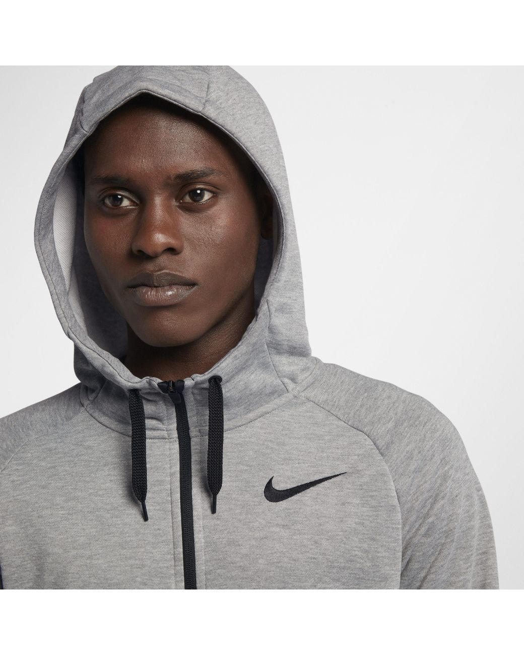 nike hoodie tape demi zip