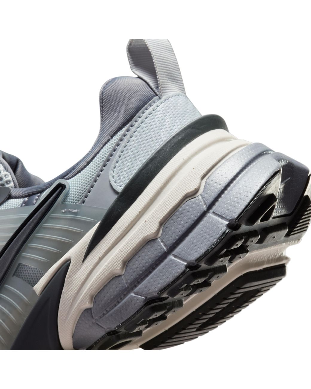 Nike Gray V2K Run Shoes With Reflective Accents