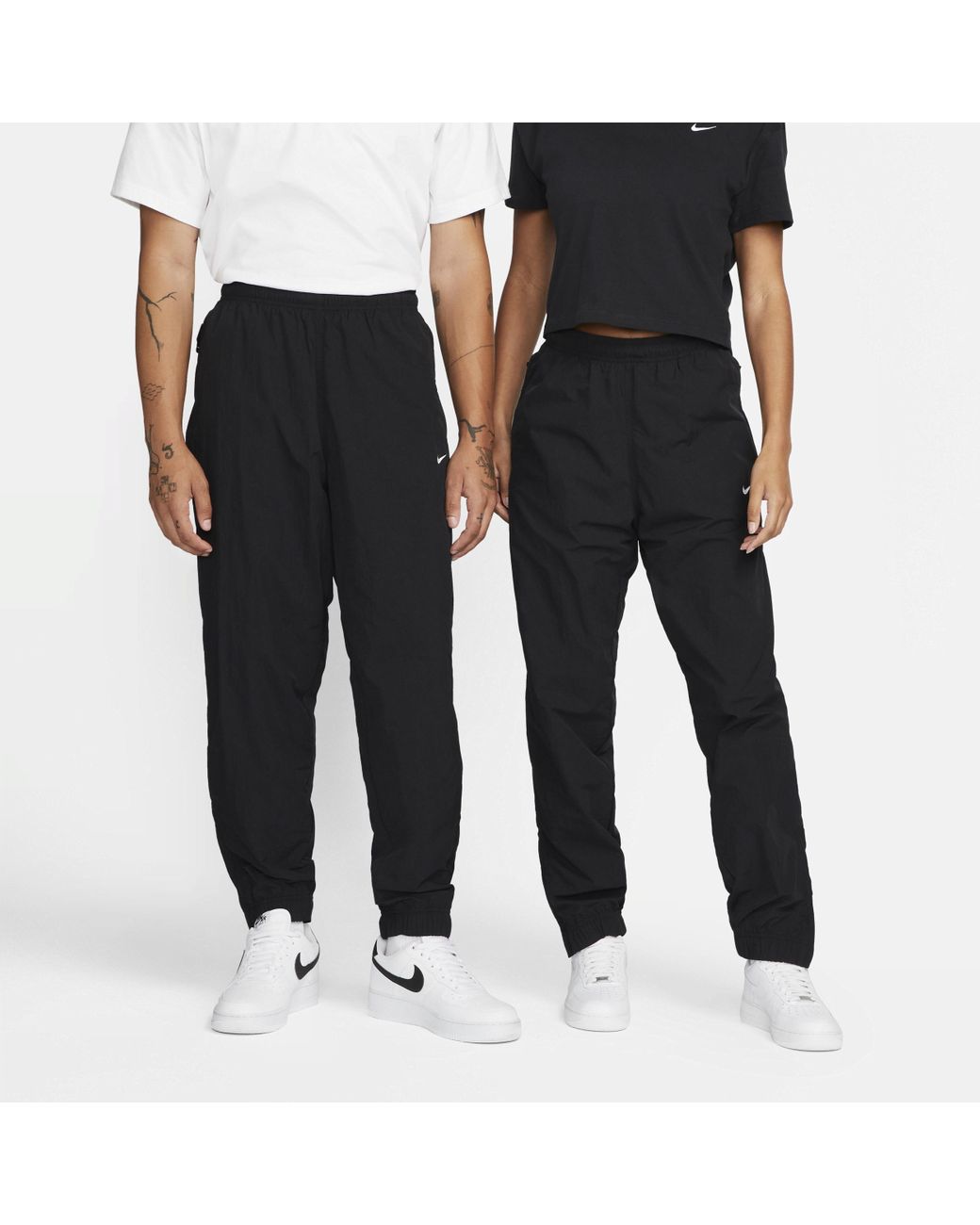 Nike Sportswear Solo Swoosh Tracksuit Bottoms in Black for Men | Lyst