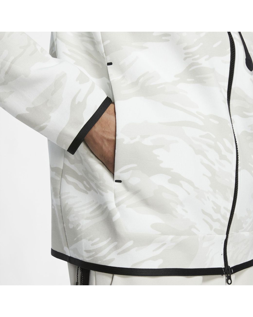 mate Stier Onderhandelen Nike Sportswear Tech Fleece Men's Full-zip Camo Hoodie in White for Men |  Lyst Australia