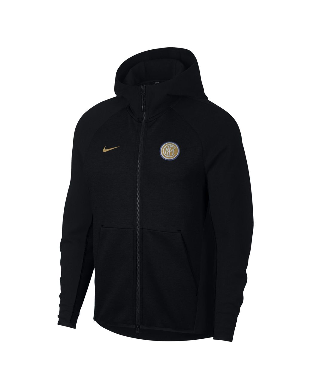 Nike Inter Milan Tech Fleece Full-zip Hoodie in Black for Men | Lyst UK