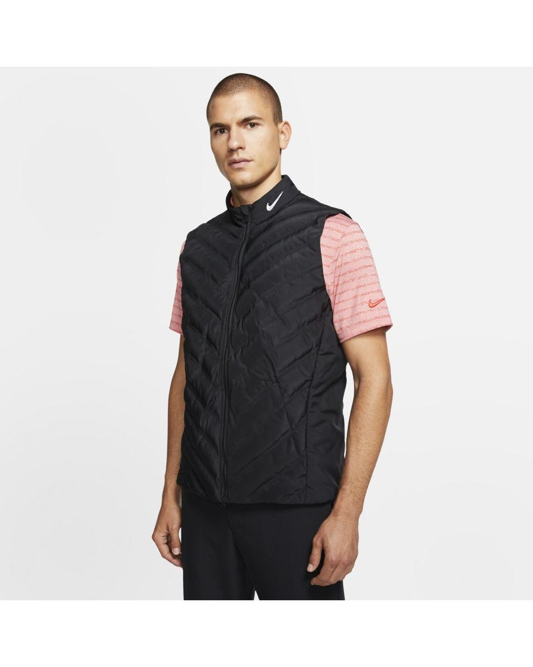 Nike Synthetic Aeroloft Golf Vest in Black for Men | Lyst
