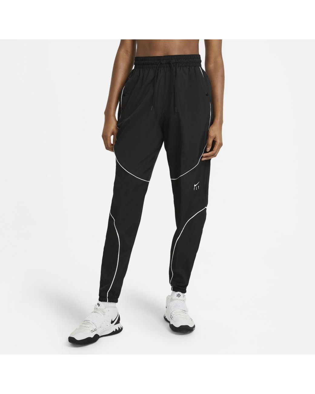 Nike Synthetic Swoosh Fly Basketball Pants (black) - Lyst