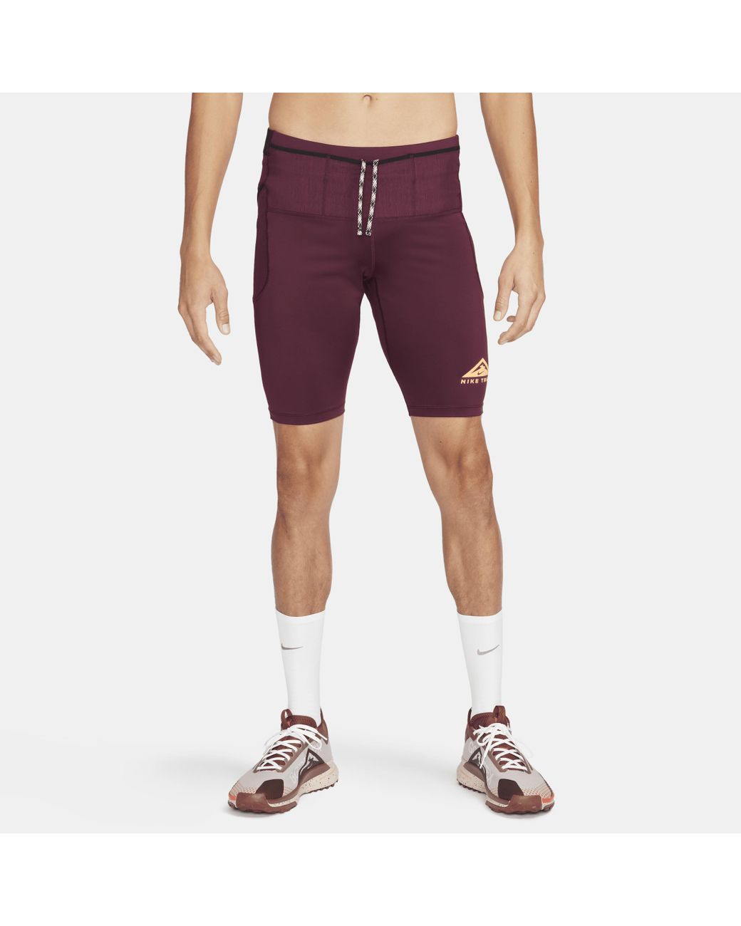 Nike Trail Lava Loops Dri-fit Running 1/2-length Tights 50% Recycled  Polyester in Purple for Men